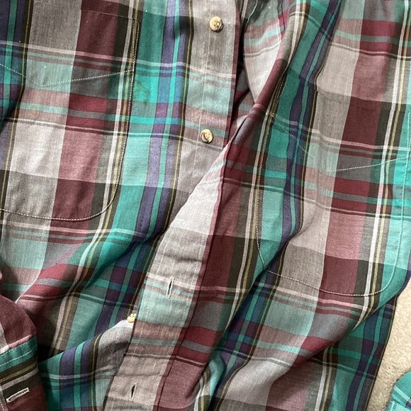 Additions, my van, Heusen plaid medium long sleeve, single needle tailored - Picture 4 of 4